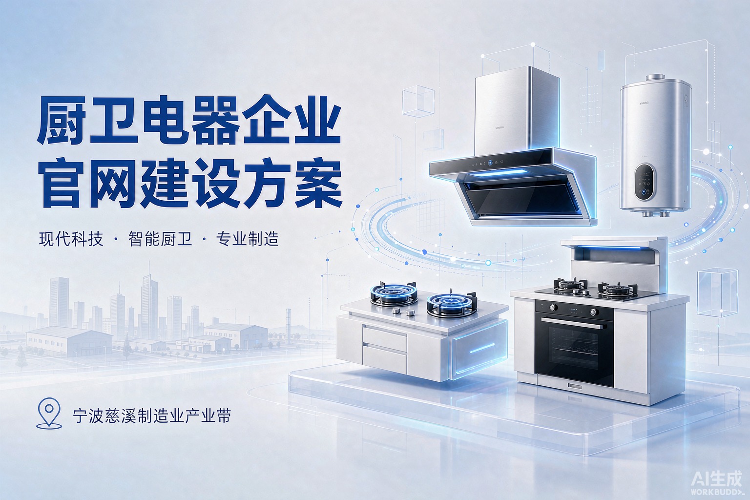 厨卫电器企业官网建设方案 - 谷多